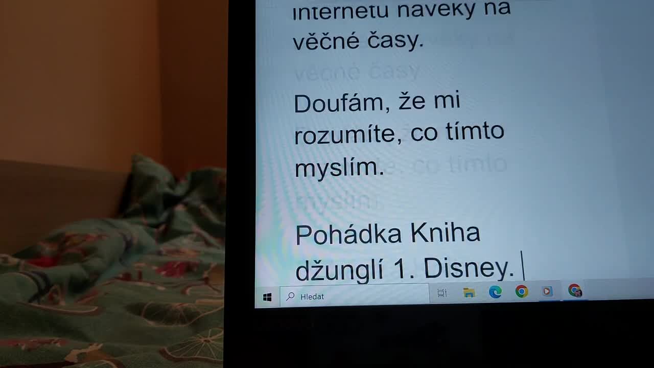 6 10 2024 princezna Marianka čte pohádku Kniha džunglí 1 Disney mp4