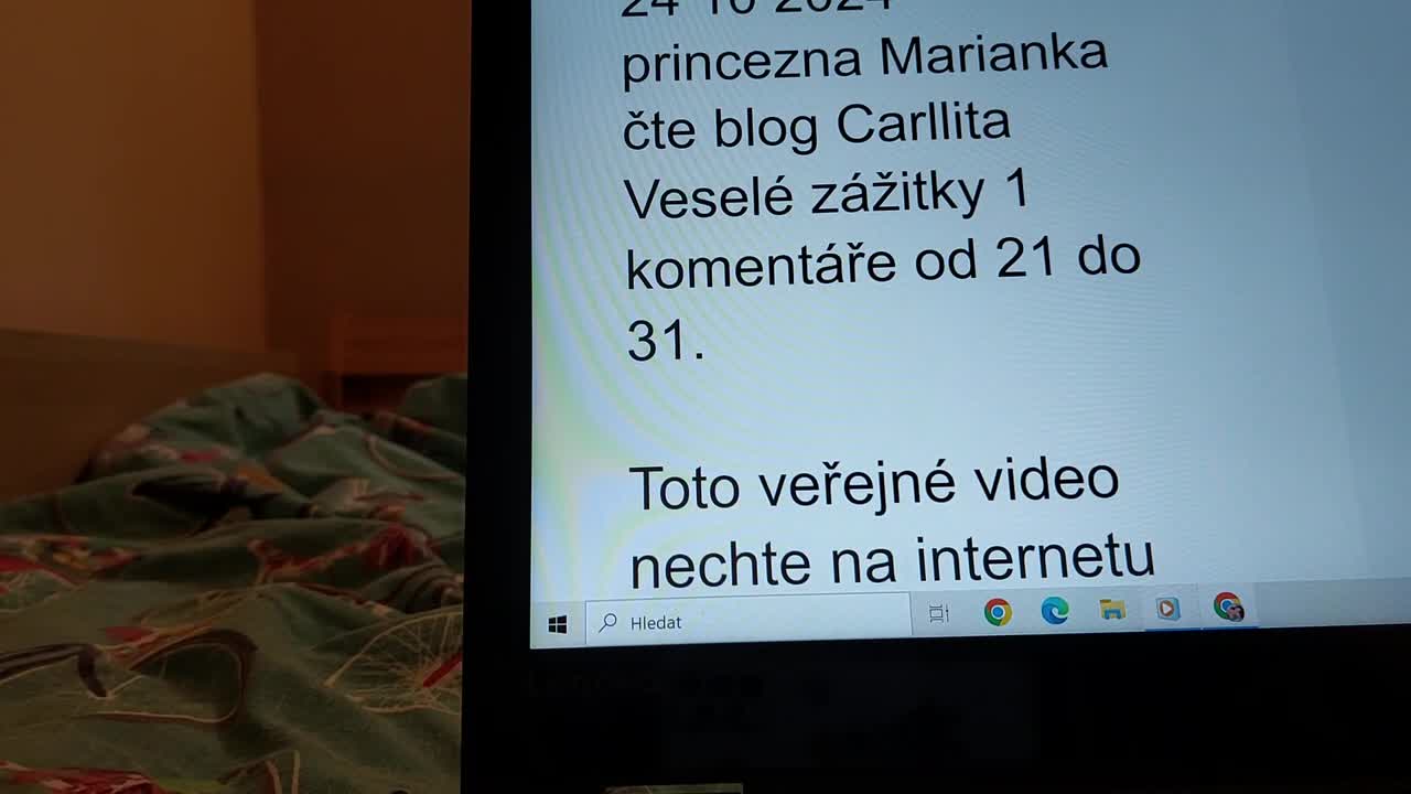 24 10 2024 princezna Marianka čte blog Carllita Veselé zážitky 1 Komentáře od 21 do 31 mp4