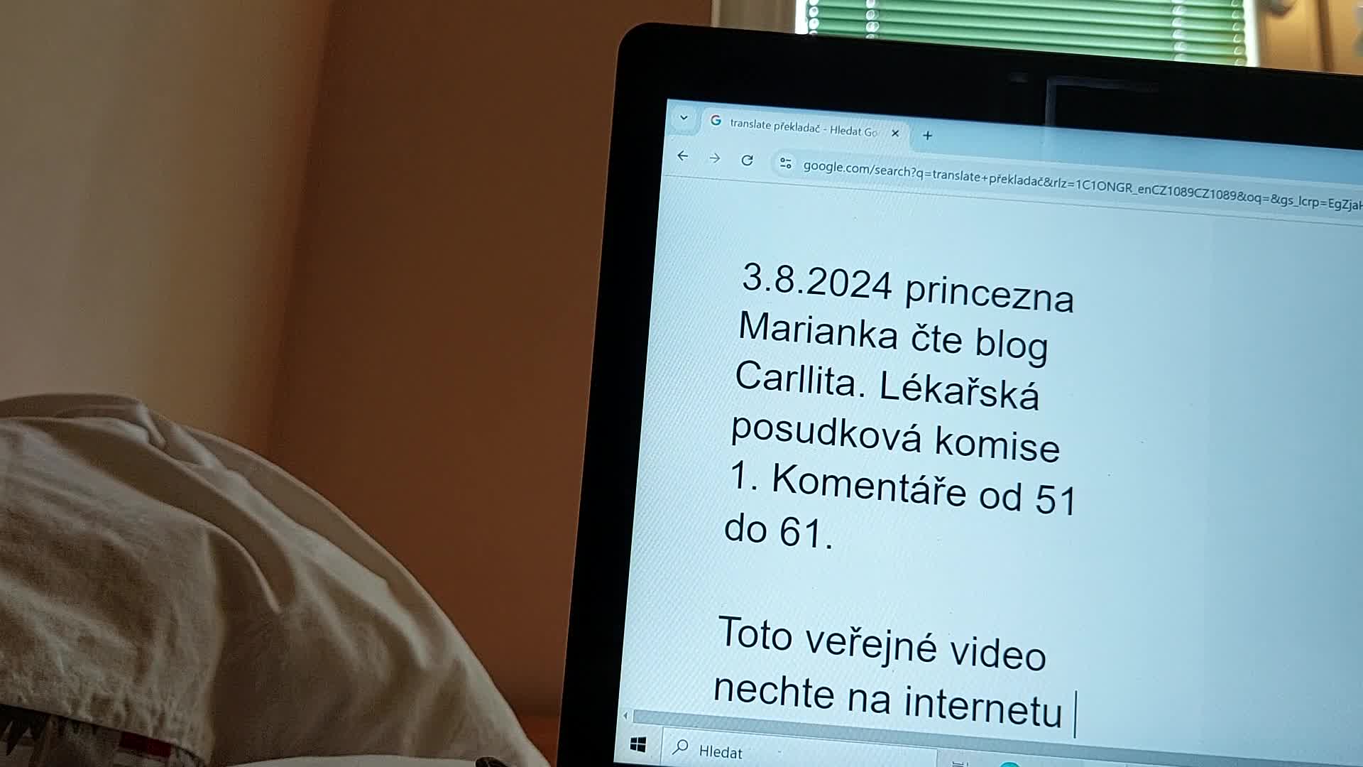 3 8 2024 princezna Marianka cte blog Carllita Lekarska posudkova komise 1 Komentare od 51 do 61 mp4