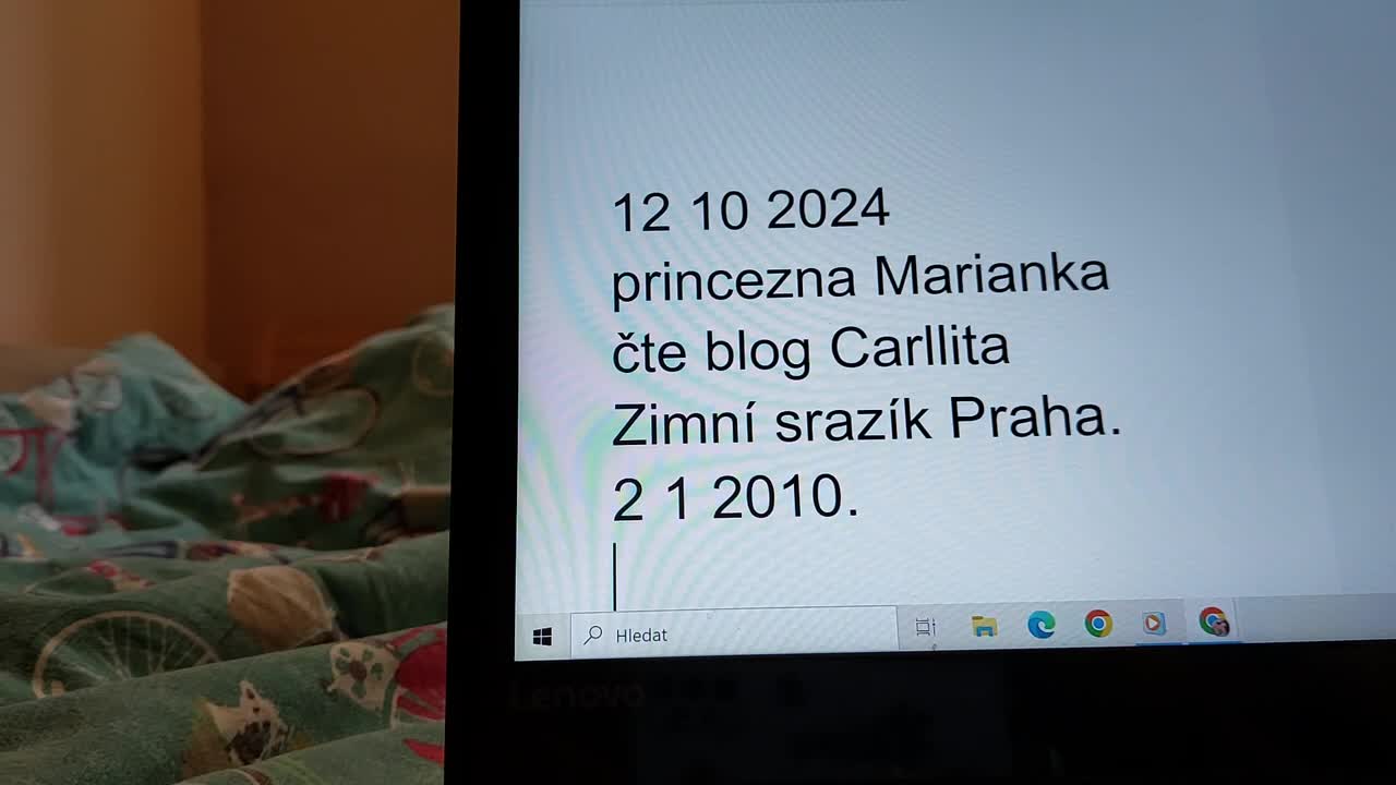 12 10 2024 princezna Marianka čte blog Carllita Zimní srazík Praha 2 1 2010 mp4