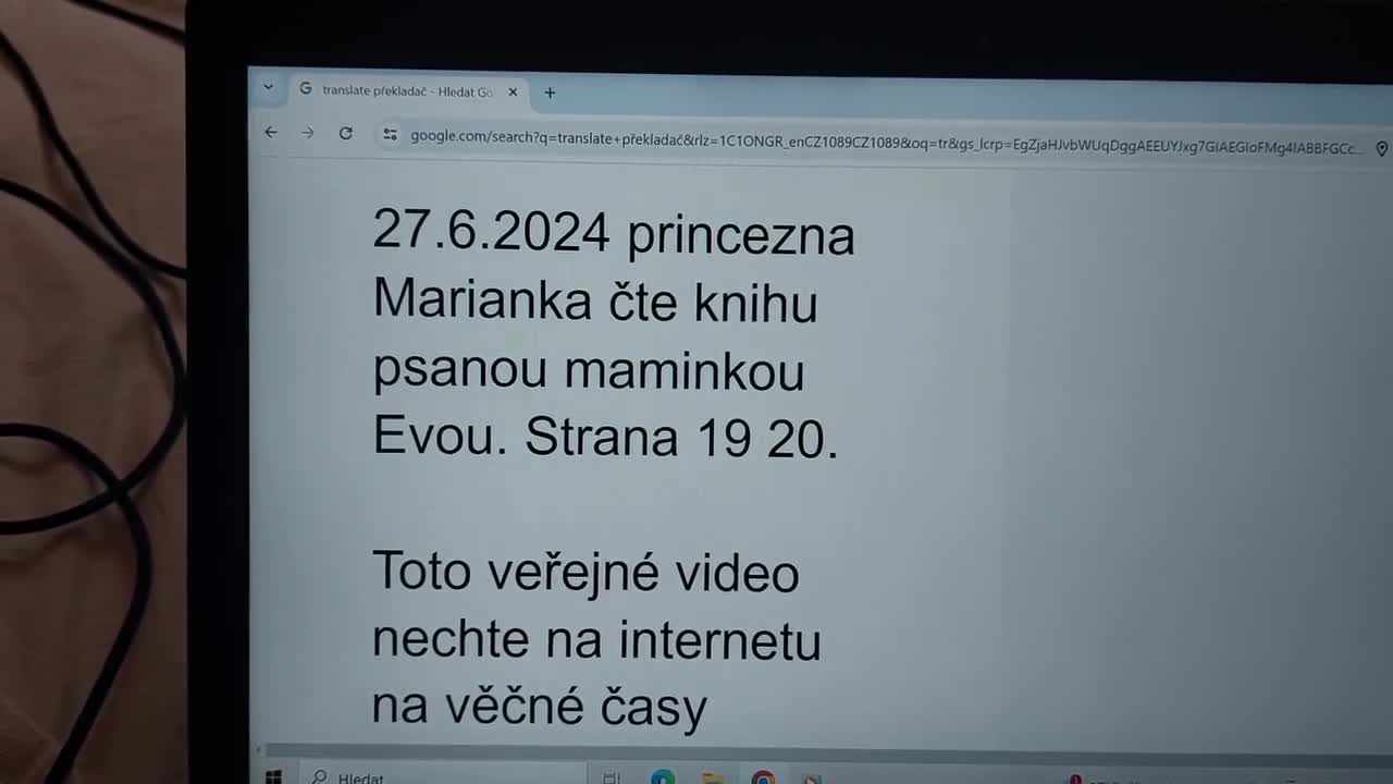 27 6 2024 princezna Marianka cte knihu psanou maminkou Evou Strana 19 20 mp4